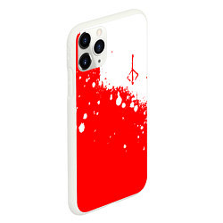 Чехол iPhone 11 Pro матовый BLOODBORNE HUNTER СИМВОЛ ОХОТНИКА, цвет: 3D-белый — фото 2