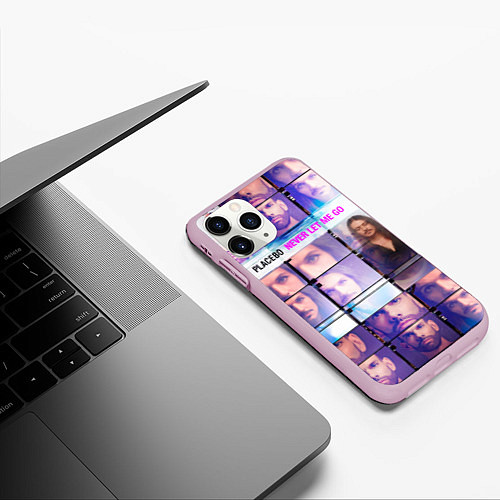 Чехол iPhone 11 Pro матовый Placebo - экраны / 3D-Розовый – фото 3