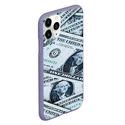 Чехол iPhone 11 Pro матовый Доллары с Вашингтоном, цвет: 3D-серый — фото 2