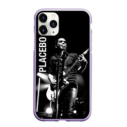 Чехол iPhone 11 Pro матовый Placebo Пласибо рок-группа, цвет: 3D-светло-сиреневый