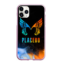 Чехол iPhone 11 Pro матовый Placebo, Logo, цвет: 3D-розовый