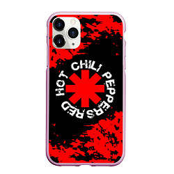 Чехол iPhone 11 Pro матовый Red hot chili peppers RHCP, цвет: 3D-розовый