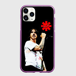 Чехол iPhone 11 Pro матовый Red Hot Chili Peppers RHCP, цвет: 3D-фиолетовый