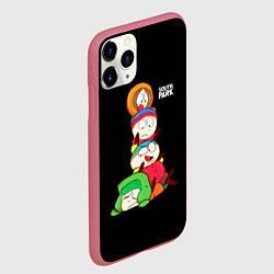 Чехол iPhone 11 Pro матовый Южный парк персонажи - South Park, цвет: 3D-малиновый — фото 2