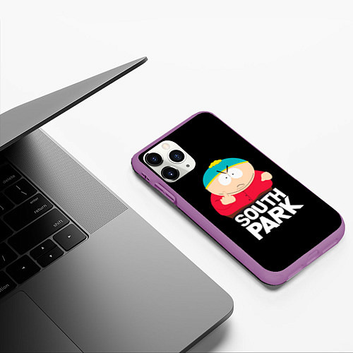 Чехол iPhone 11 Pro матовый Южный парк - Эрик / 3D-Фиолетовый – фото 3