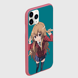 Чехол iPhone 11 Pro матовый Милай Тайга, цвет: 3D-малиновый — фото 2