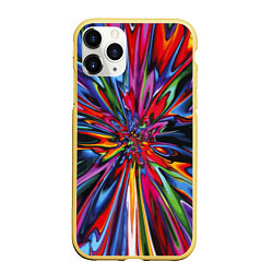Чехол iPhone 11 Pro матовый Color pattern Impressionism, цвет: 3D-желтый