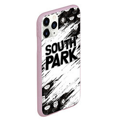 Чехол iPhone 11 Pro матовый Южный парк - персонажи и логотип South Park, цвет: 3D-розовый — фото 2