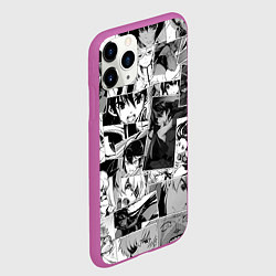 Чехол iPhone 11 Pro матовый Убийца Акамэ pattern, цвет: 3D-фиолетовый — фото 2