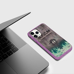 Чехол iPhone 11 Pro матовый Thulean Mysteries - Burzum, цвет: 3D-фиолетовый — фото 2
