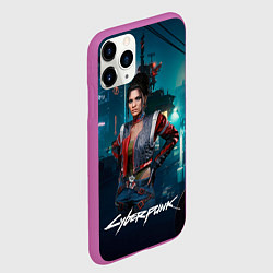 Чехол iPhone 11 Pro матовый Panam cyberpunk 2077, цвет: 3D-фиолетовый — фото 2