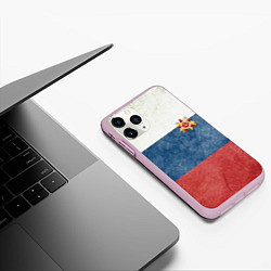 Чехол iPhone 11 Pro матовый Отечество!, цвет: 3D-розовый — фото 2