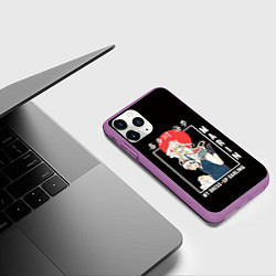 Чехол iPhone 11 Pro матовый Эта фарфоровая кукла влюбилась Марин и Годзё Вакан, цвет: 3D-фиолетовый — фото 2