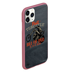 Чехол iPhone 11 Pro матовый Full Throttle Полный газ, цвет: 3D-малиновый — фото 2