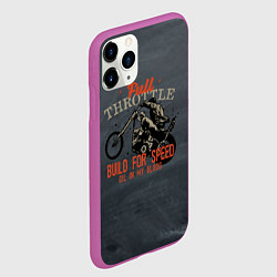 Чехол iPhone 11 Pro матовый Full Throttle Полный газ, цвет: 3D-фиолетовый — фото 2
