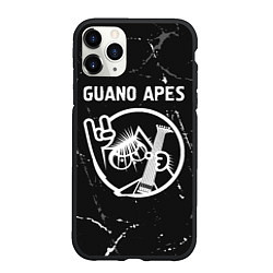 Чехол iPhone 11 Pro матовый Guano Apes КОТ Потертости, цвет: 3D-черный