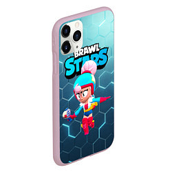 Чехол iPhone 11 Pro матовый Джанет BrawlStars JANET, цвет: 3D-розовый — фото 2