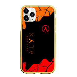 Чехол iPhone 11 Pro матовый Half-life потёки