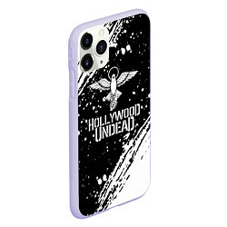 Чехол iPhone 11 Pro матовый Hollywood undead, цвет: 3D-светло-сиреневый — фото 2