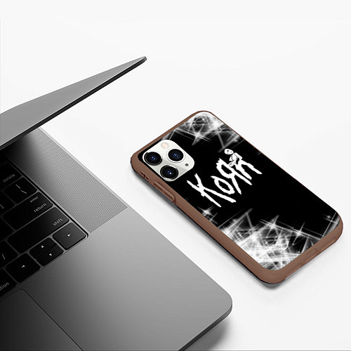 Чехол iPhone 11 Pro матовый Korn КоРн / 3D-Коричневый – фото 3