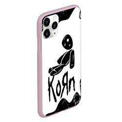 Чехол iPhone 11 Pro матовый Korn потёки, цвет: 3D-розовый — фото 2