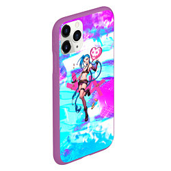 Чехол iPhone 11 Pro матовый JINX ДЖИНКС NEON, цвет: 3D-фиолетовый — фото 2