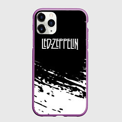 Чехол iPhone 11 Pro матовый LED ZEPPELIN ЛЕД ЗЕППЕЛИН, цвет: 3D-фиолетовый