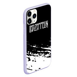 Чехол iPhone 11 Pro матовый LED ZEPPELIN ЛЕД ЗЕППЕЛИН, цвет: 3D-светло-сиреневый — фото 2