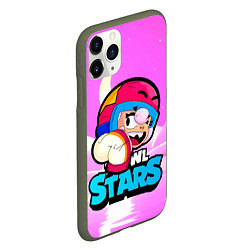 Чехол iPhone 11 Pro матовый Иконка brawlstars Бонни Bonny, цвет: 3D-темно-зеленый — фото 2