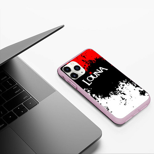 Чехол iPhone 11 Pro матовый Louna band / 3D-Розовый – фото 3