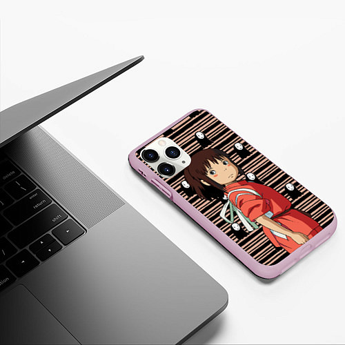 Чехол iPhone 11 Pro матовый Sen to Chihiro / 3D-Розовый – фото 3