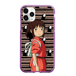 Чехол iPhone 11 Pro матовый Sen to Chihiro, цвет: 3D-фиолетовый