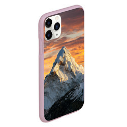 Чехол iPhone 11 Pro матовый Та самая Джомолунгма Сагарматха Everest, цвет: 3D-розовый — фото 2