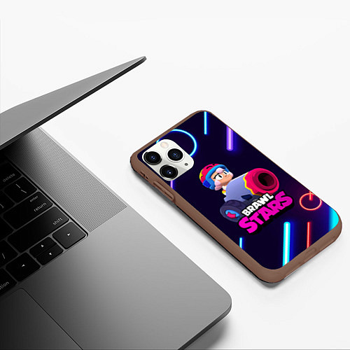 Чехол iPhone 11 Pro матовый Brawl stars Bonny / 3D-Коричневый – фото 3