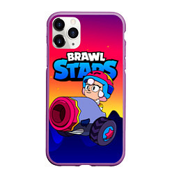 Чехол iPhone 11 Pro матовый Bonnie Бонни Brawl Stars, цвет: 3D-фиолетовый