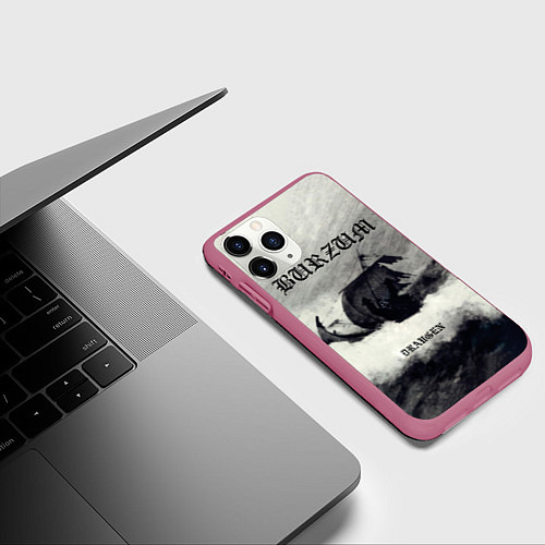 Чехол iPhone 11 Pro матовый Burzum - Draugen / 3D-Малиновый – фото 3