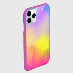 Чехол iPhone 11 Pro матовый Красочный неон, цвет: 3D-фиолетовый — фото 2