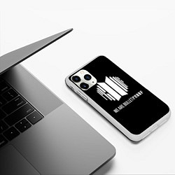 Чехол iPhone 11 Pro матовый BTS WE ARE BULLETPROOF БТС - мы пуленепробиваемые, цвет: 3D-белый — фото 2
