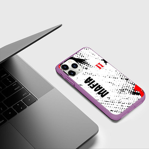 Чехол iPhone 11 Pro матовый Mafia 2: Definitive Edition / 3D-Фиолетовый – фото 3