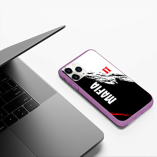 Чехол iPhone 11 Pro матовый MAFIA II мафия 2 / 3D-Фиолетовый – фото 3