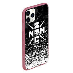 Чехол iPhone 11 Pro матовый Noize mc брызги, цвет: 3D-малиновый — фото 2