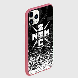 Чехол iPhone 11 Pro матовый Noize mc брызги, цвет: 3D-малиновый — фото 2