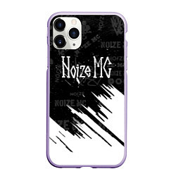 Чехол iPhone 11 Pro матовый Noize mc нойз мс, цвет: 3D-светло-сиреневый
