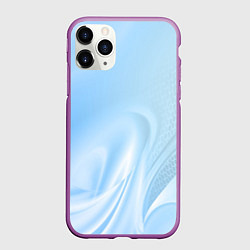 Чехол iPhone 11 Pro матовый Голубые завихрения, цвет: 3D-фиолетовый
