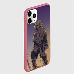 Чехол iPhone 11 Pro матовый Торфинн на холме, цвет: 3D-малиновый — фото 2