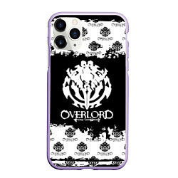 Чехол iPhone 11 Pro матовый Overlord паттерн, цвет: 3D-светло-сиреневый