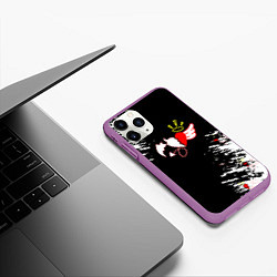 Чехол iPhone 11 Pro матовый Payton Moormeier сердце, цвет: 3D-фиолетовый — фото 2
