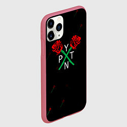 Чехол iPhone 11 Pro матовый ТИКТОКЕР - PAYTON MOORMEIE - ROSE, цвет: 3D-малиновый — фото 2