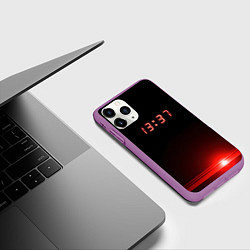 Чехол iPhone 11 Pro матовый 1337 Elite, цвет: 3D-фиолетовый — фото 2