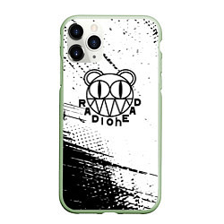 Чехол iPhone 11 Pro матовый Radiohead лого, цвет: 3D-салатовый